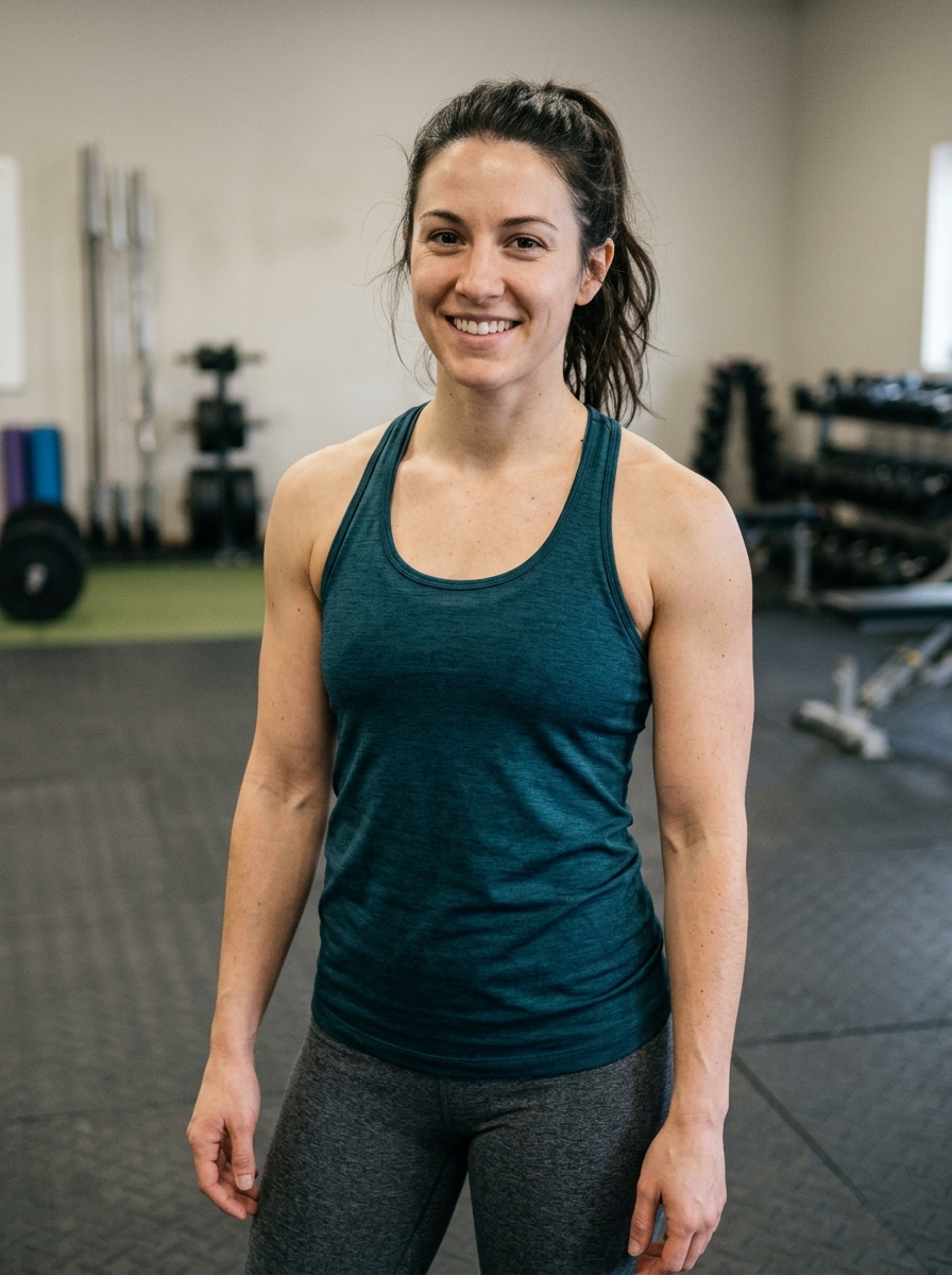 Danielle R. after photo, following 18 months of training at Ironclad Fitness Studio